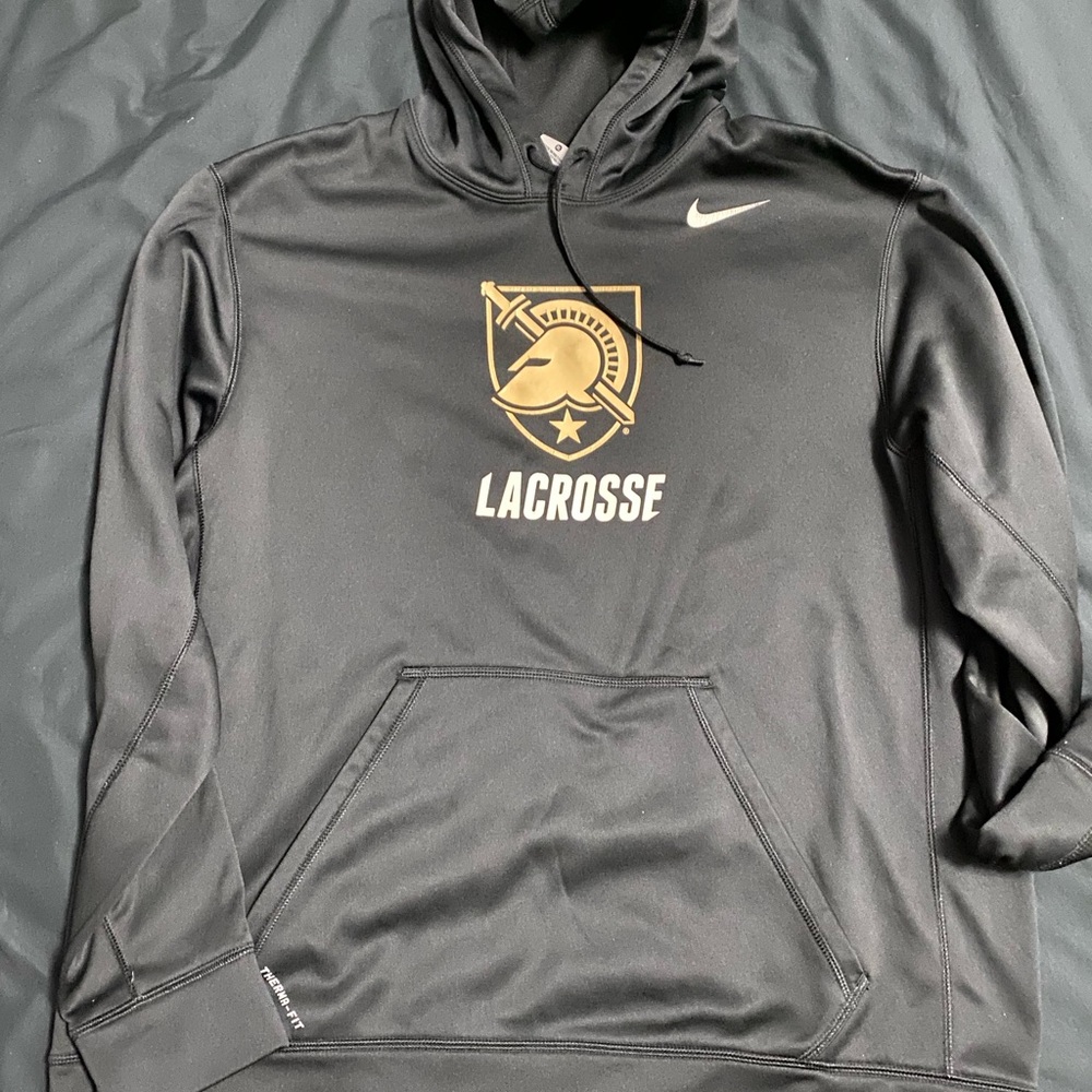 Nike Therma-Fit Black Army West Point Lacrosse Hoodie